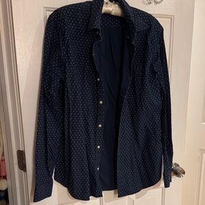 Gap Navy Blue Button-Up Shirt